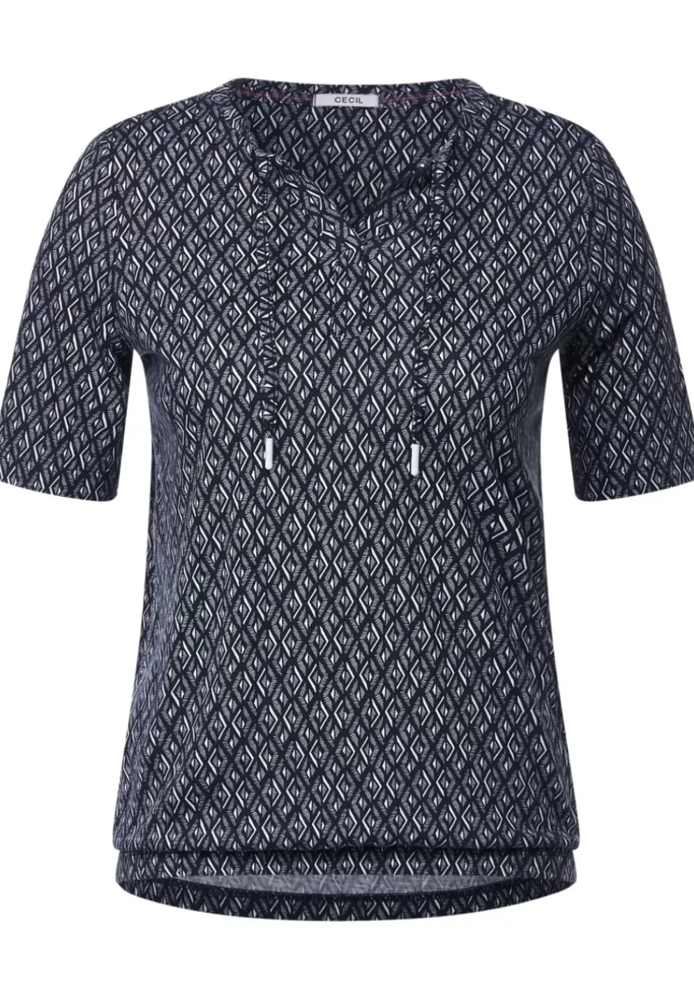 Shirt Mit Rhombus Print