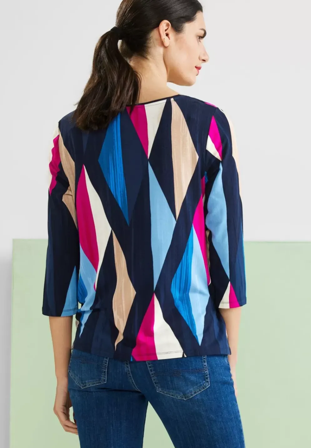 Shirt Mit Rhombus Print