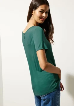 Shirt Mit Schlitz Im Nacken