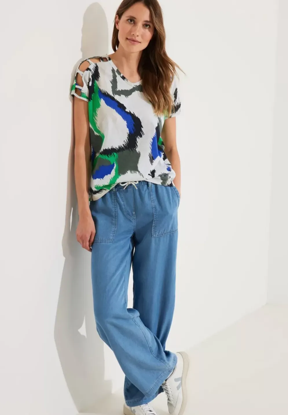 Shirt Mit Schulterdetail
