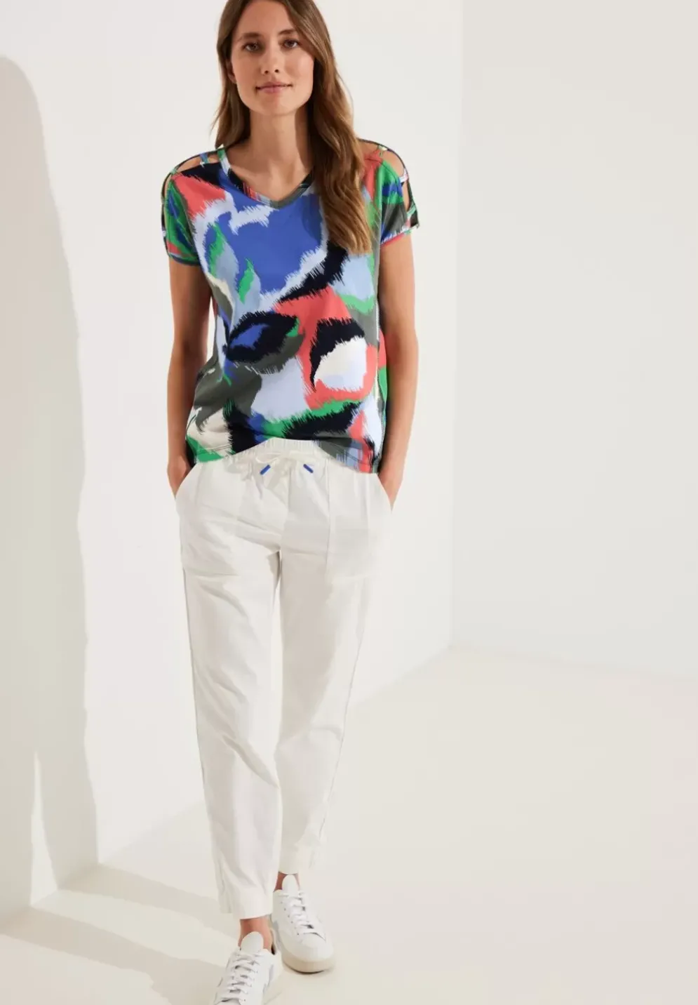 Shirt Mit Schulterdetail