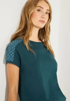 Shirt Mit Schulterprint
