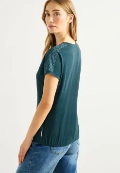 Shirt Mit Schulterprint