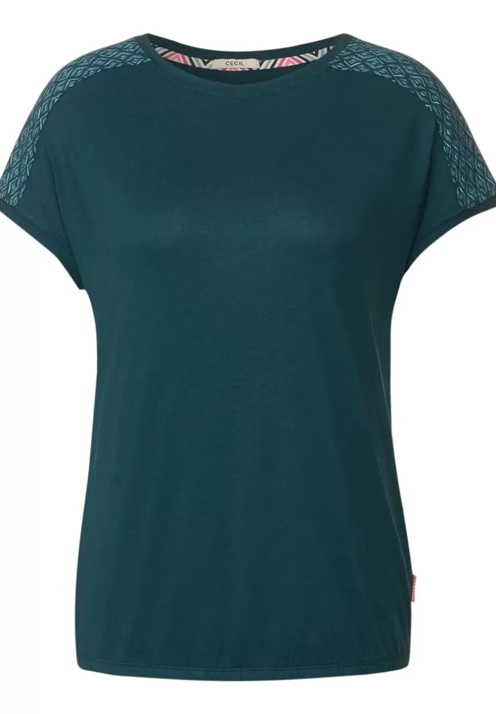 Shirt Mit Schulterprint