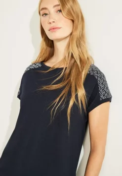 Shirt Mit Schulterprint