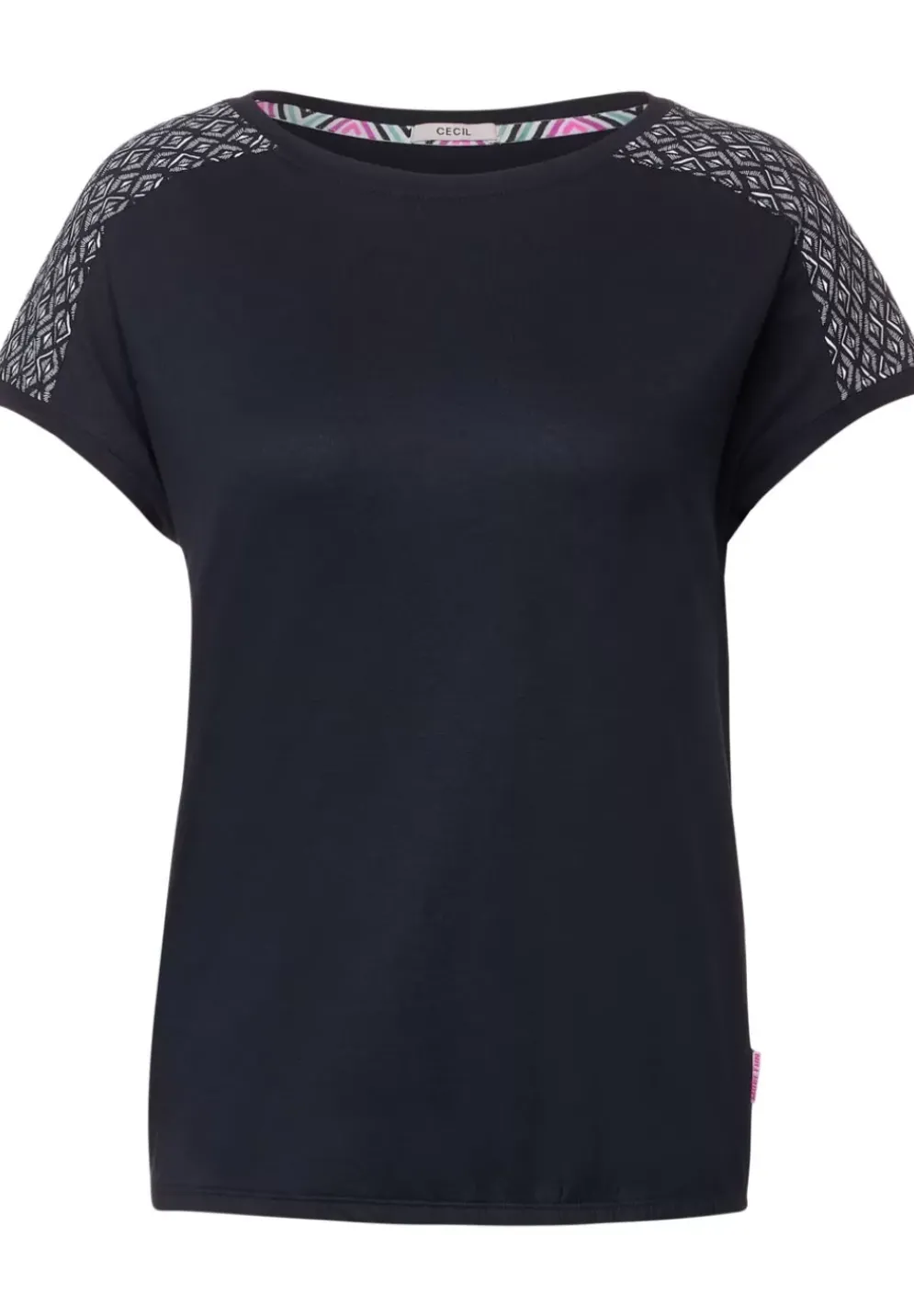 Shirt Mit Schulterprint