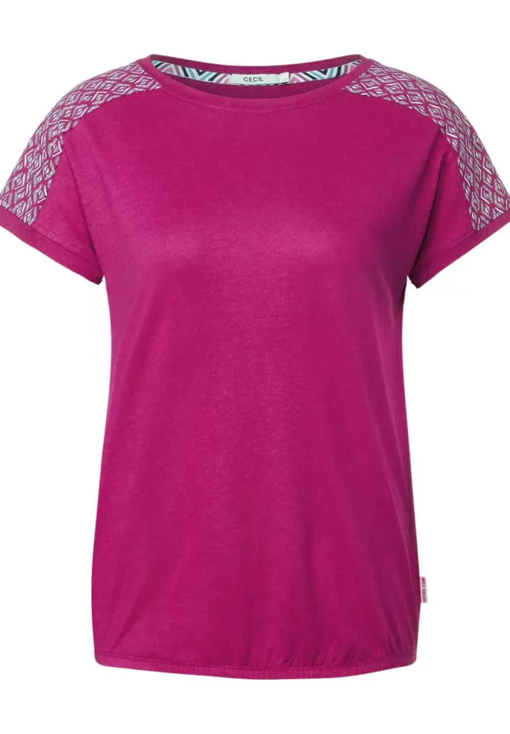 Shirt Mit Schulterprint