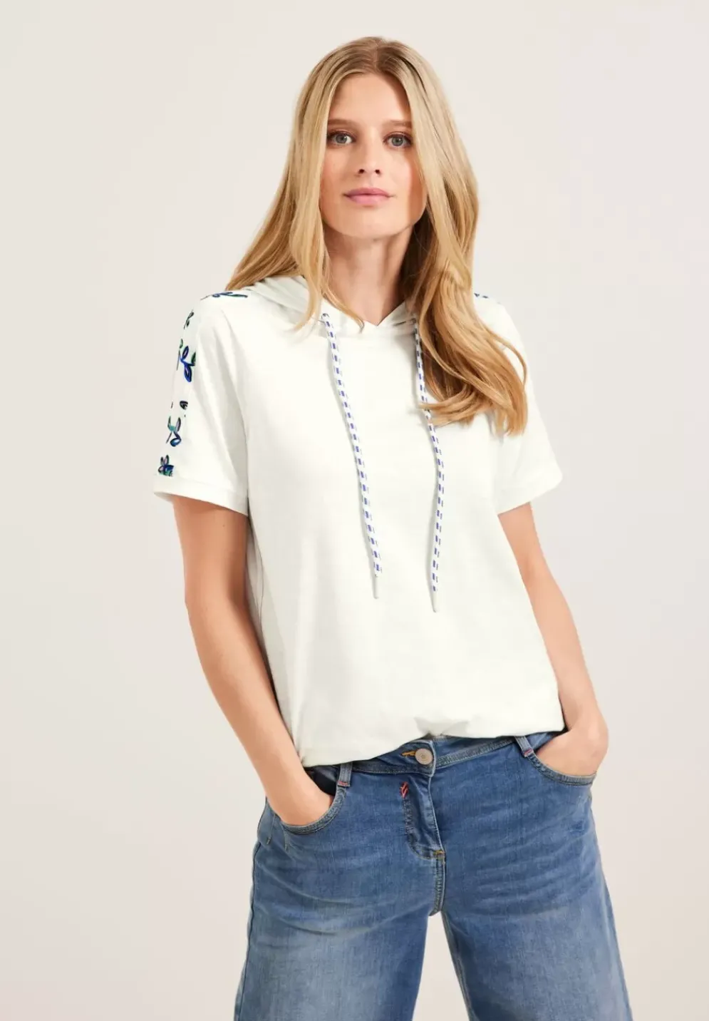 Shirt Mit Schulterprint