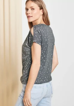 Shirt Mit Schulterschlitz