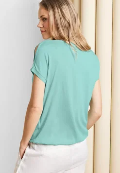 Shirt Mit Schulterschlitz
