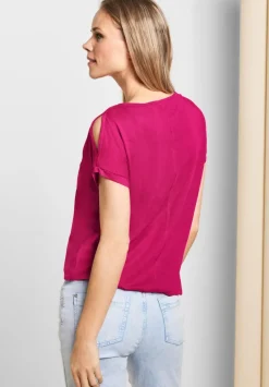 Shirt Mit Schulterschlitz