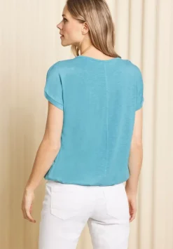 Shirt Mit Schulterschlitz