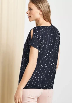 Shirt Mit Schulterschlitz