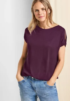 Shirt Mit Schulterschlitz
