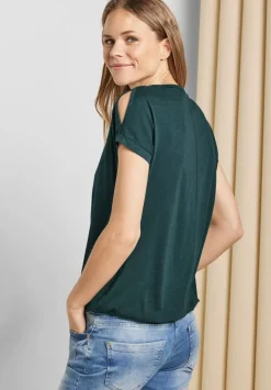 Shirt Mit Schulterschlitz