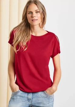 Shirt Mit Schulterschlitz