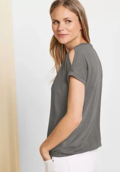 Shirt Mit Schulterschlitz