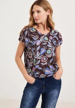 Shirt Mit Smock Schultern