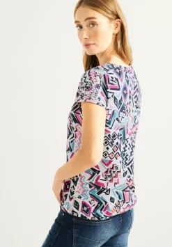 Shirt Mit Smock Schultern