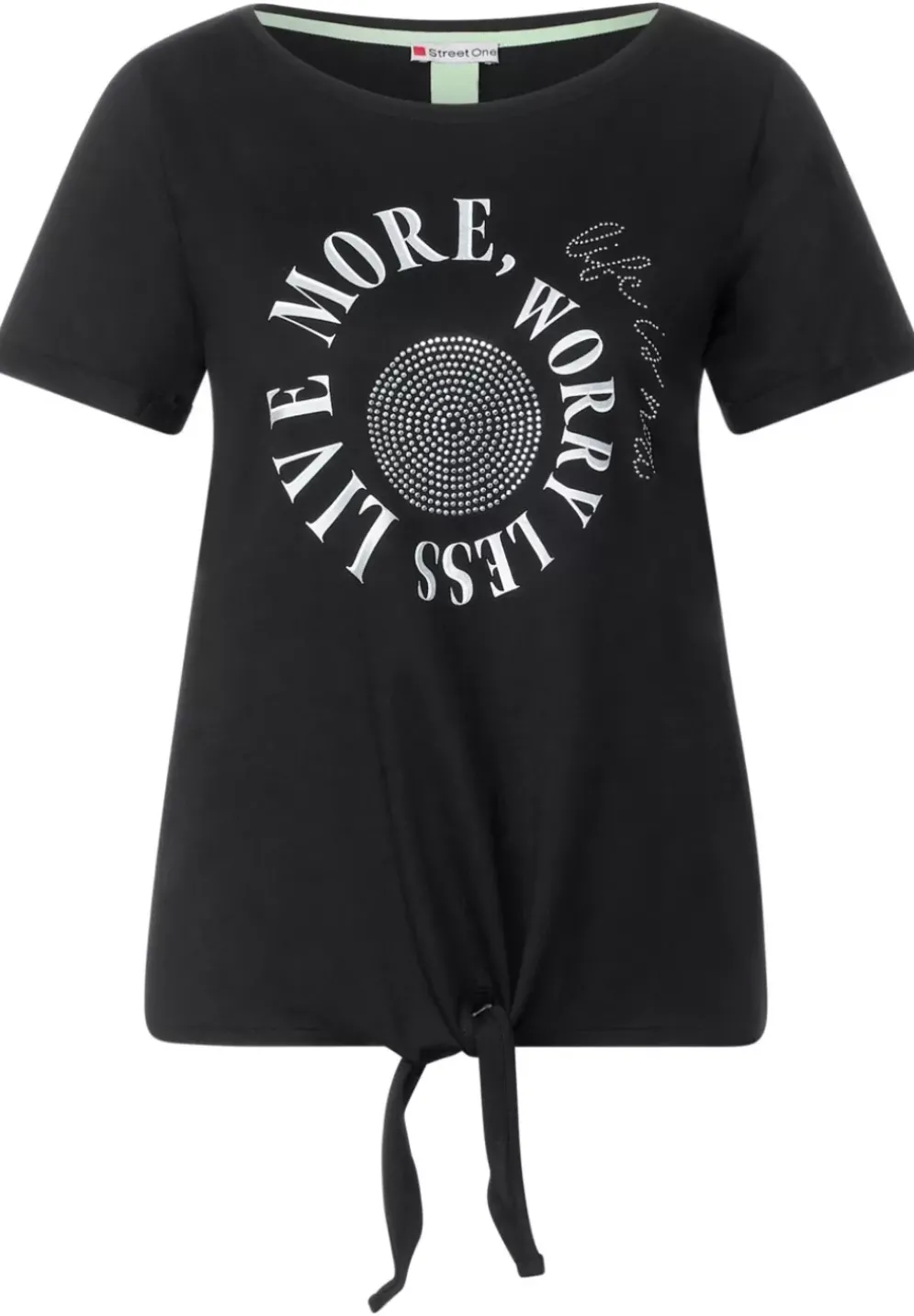 Shirt Mit Steinchen Print