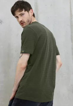 Shirt Mit Struktur Streifen