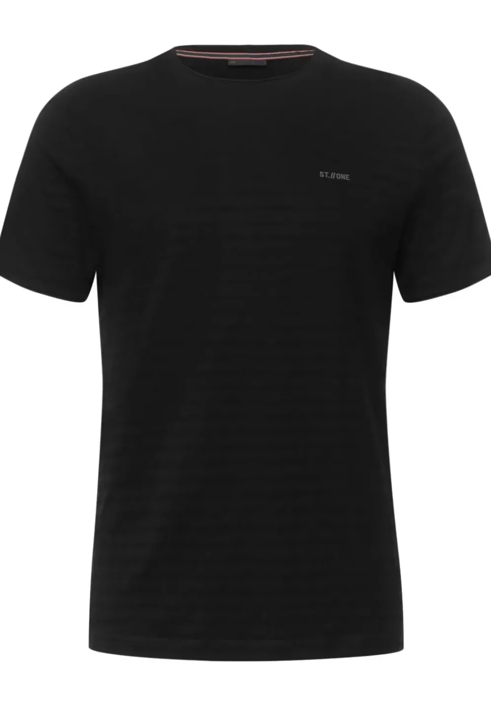 Shirt Mit Struktur Streifen