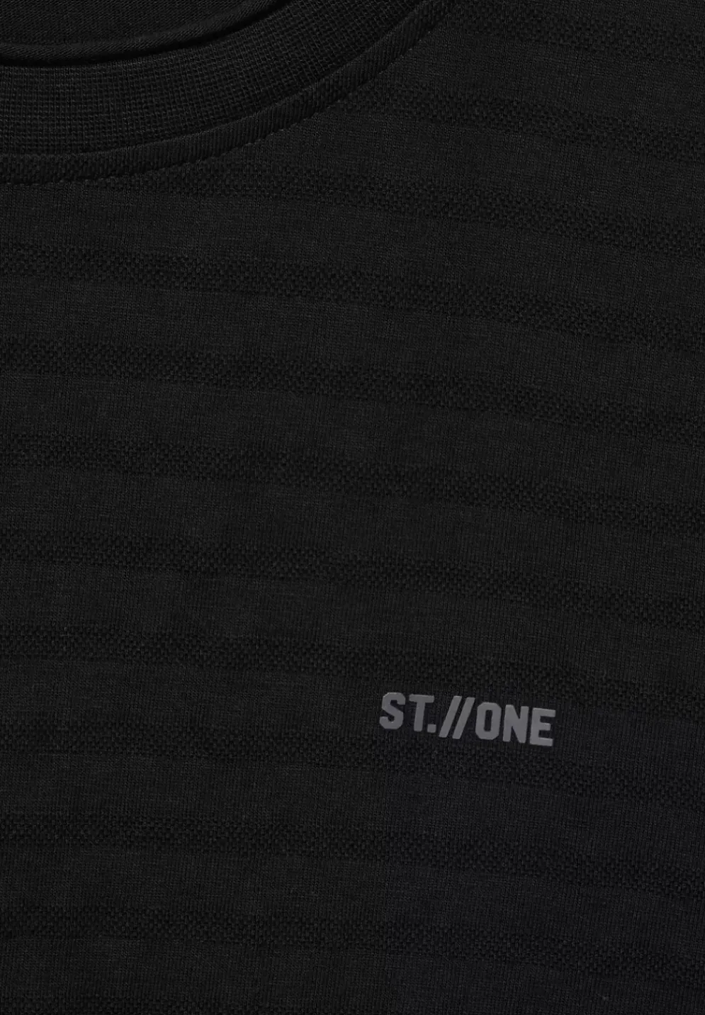 Shirt Mit Struktur Streifen