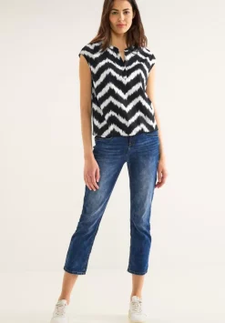 Shirt Mit Zick Zack Print