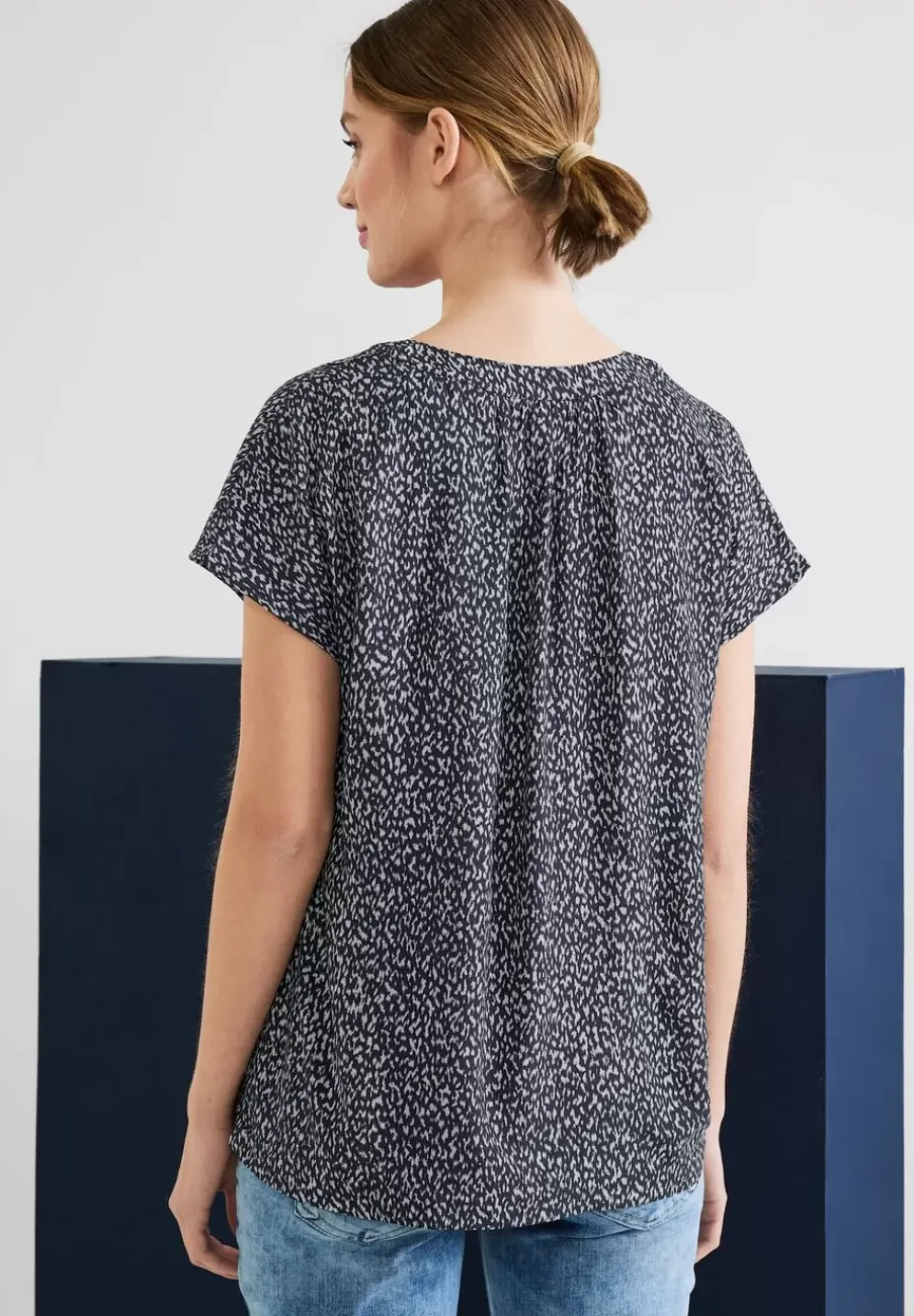 Shirtbluse Mit Minimalprint