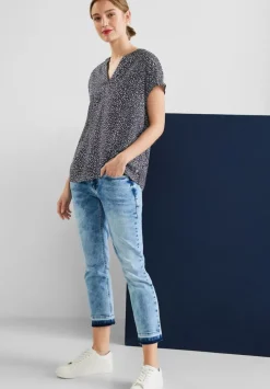 Shirtbluse Mit Minimalprint