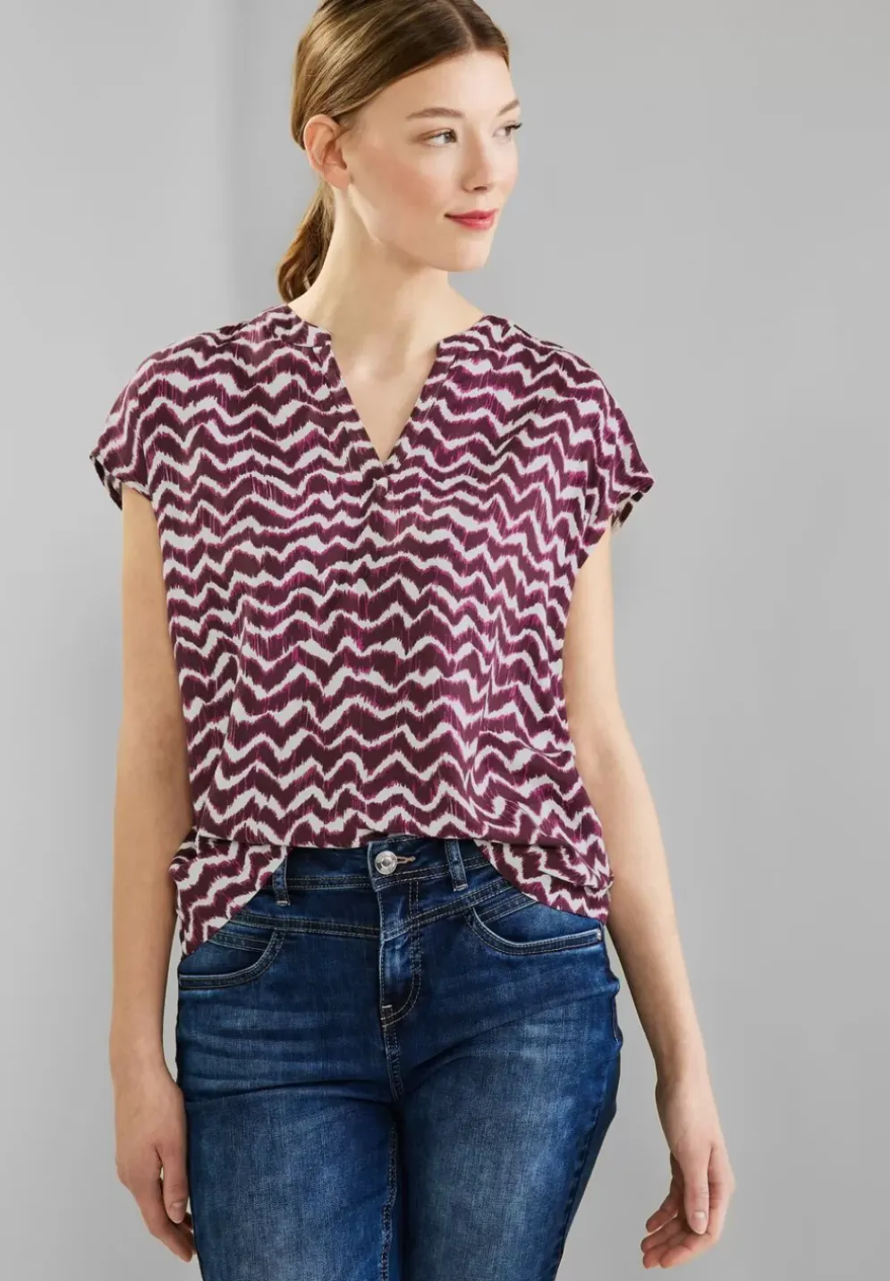 Shirtbluse Mit Print