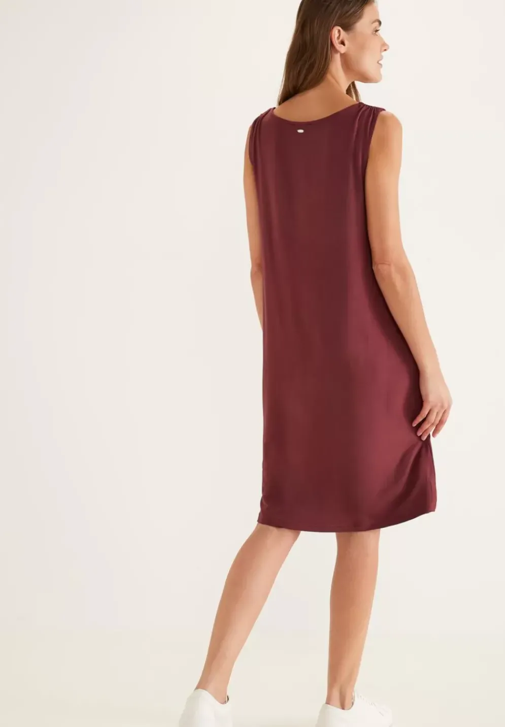 Shirtkleid In Unifarbe
