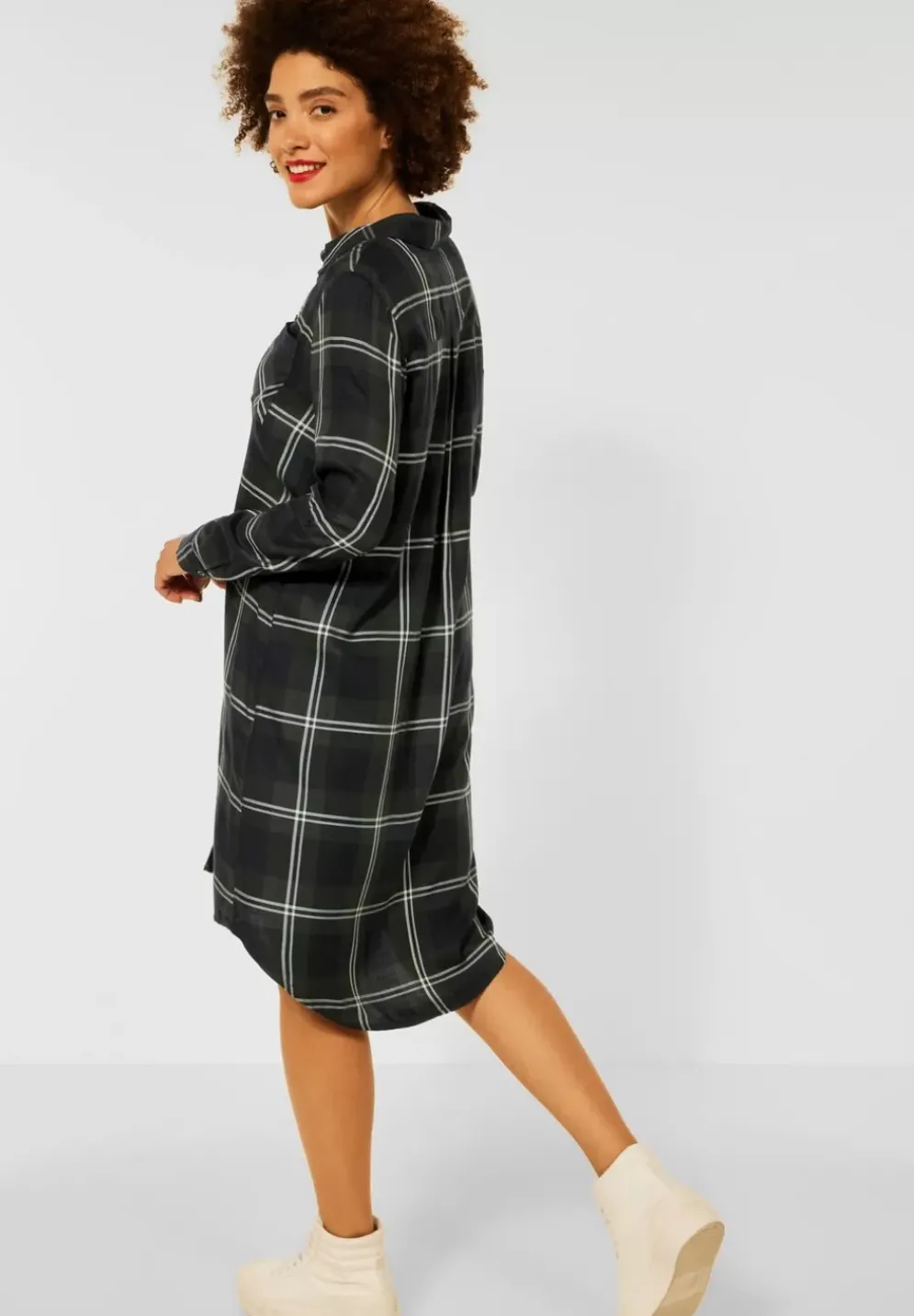 Shirtkleid Mit Karomuster