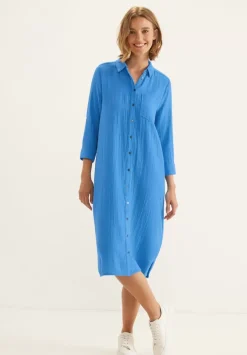 Shirtkleid Mit Knopfleiste