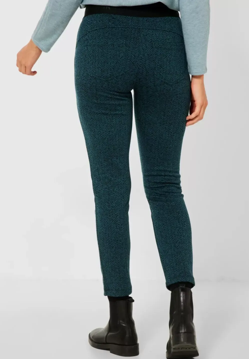 Skinny Fit Hose In Jacquard