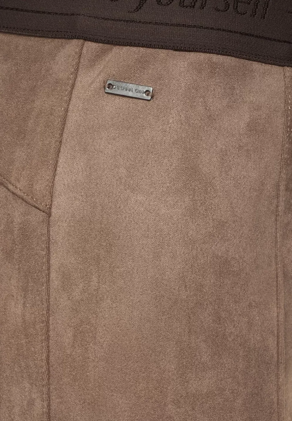 Skinny Fit Hose In Velours