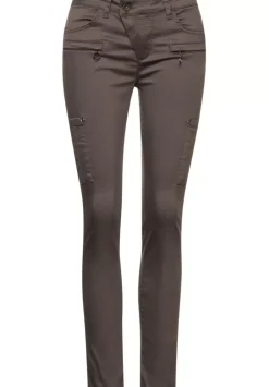 Slim Fit Cargo Hose Mit Zipp