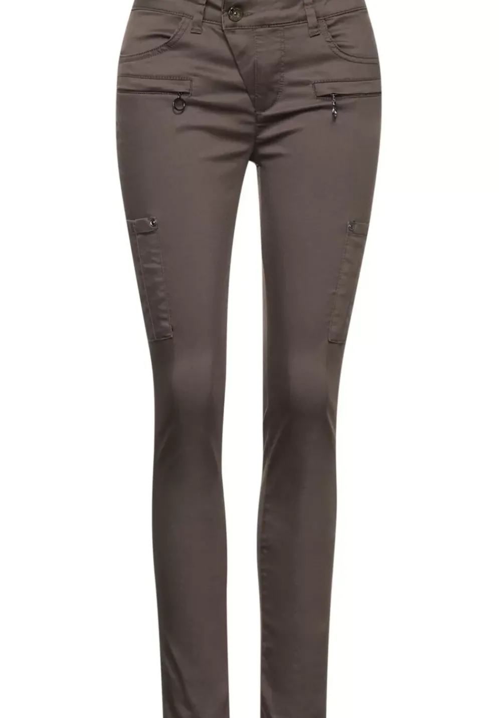 Slim Fit Cargo Hose Mit Zipp