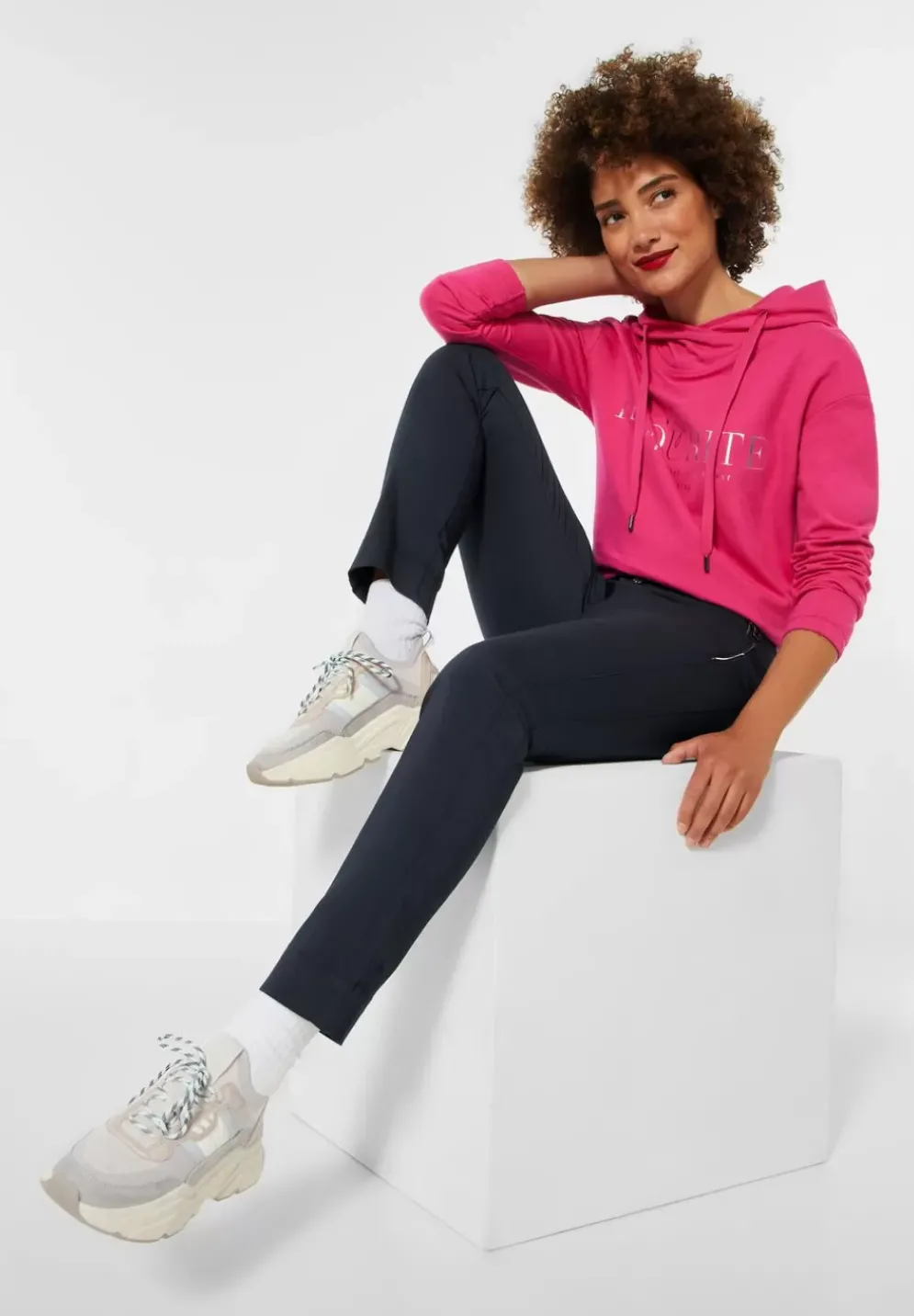 Slim Fit Hose In Unifarbe