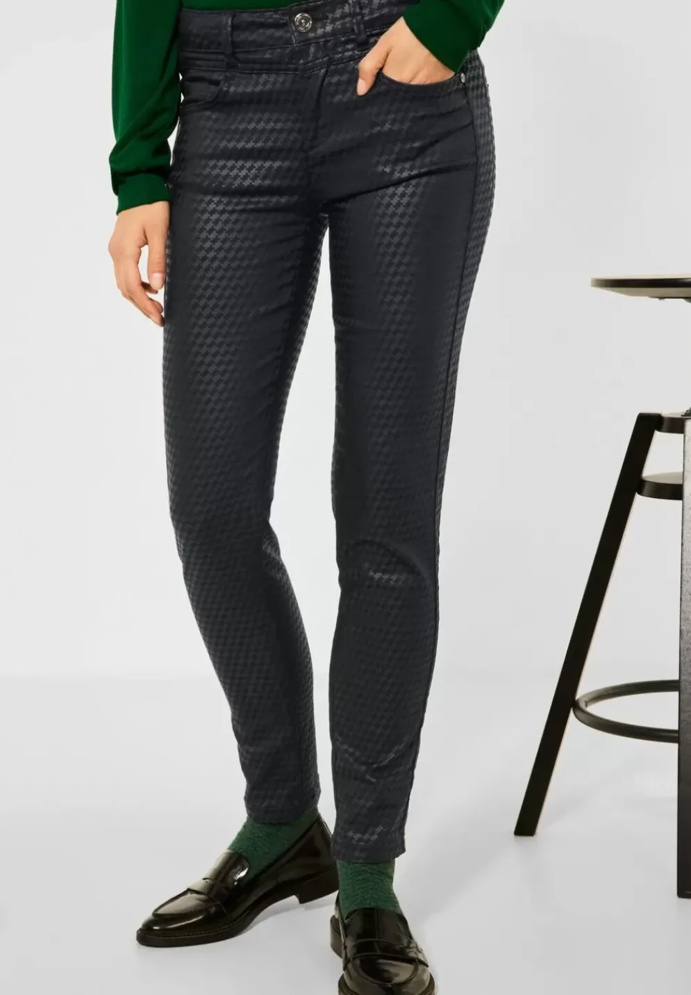 Slim Fit Hose Mit Coating