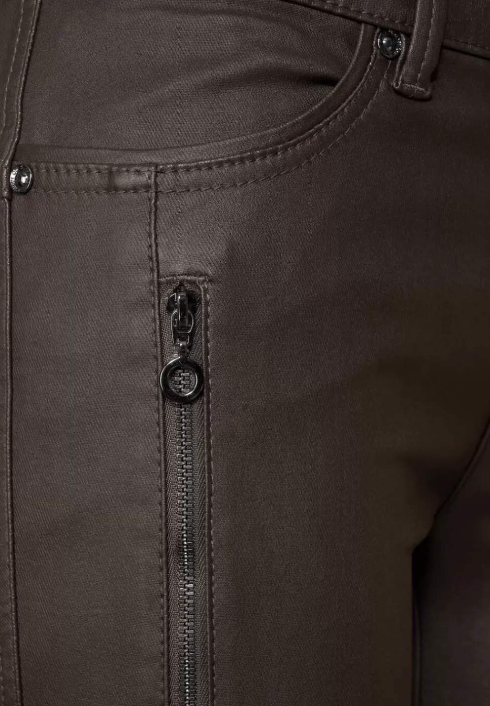 Slim Fit Hose Mit Coating