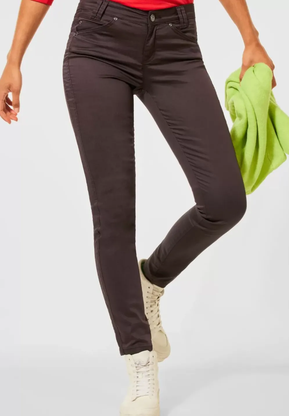Slim Fit Hose Mit Coating