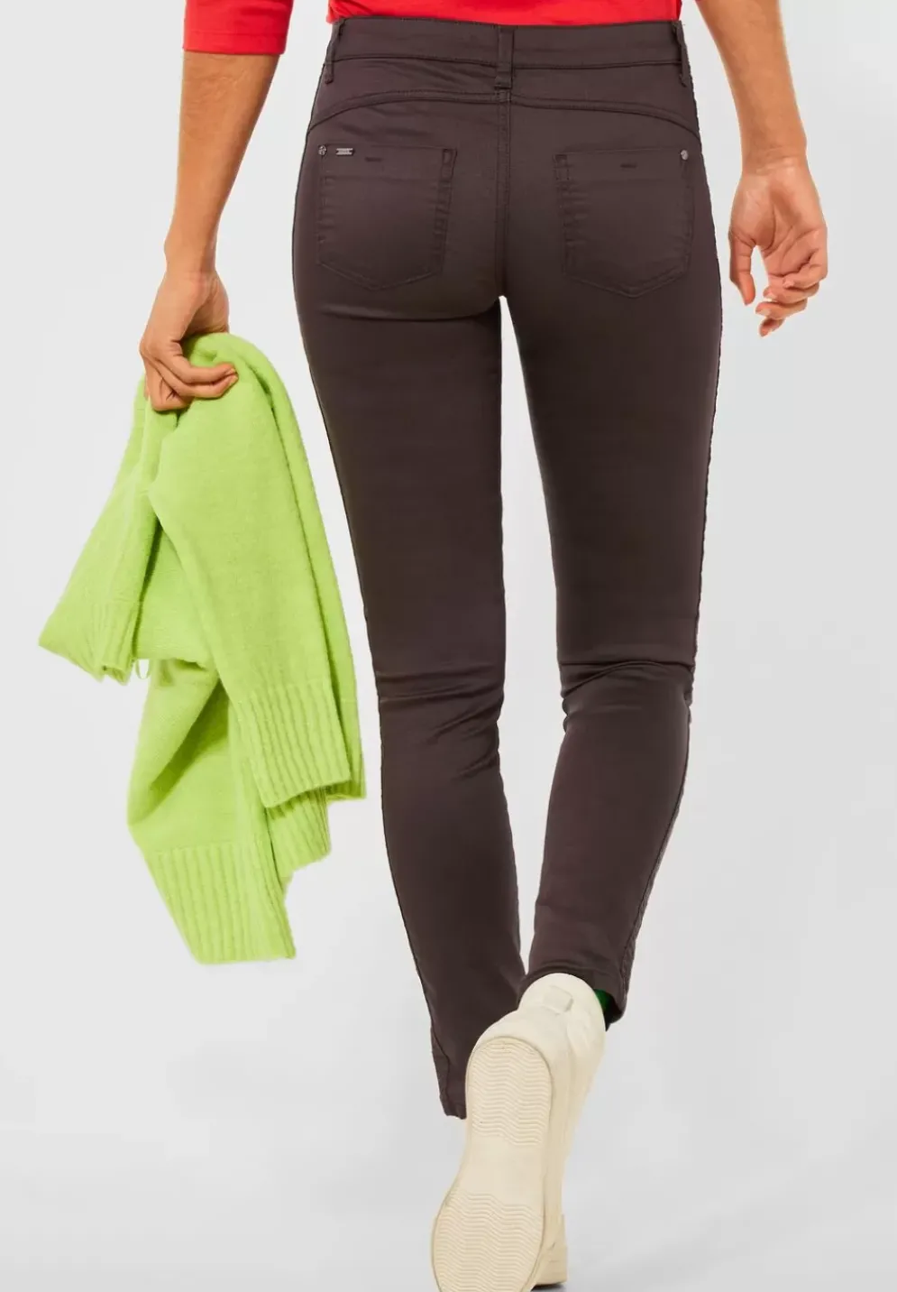 Slim Fit Hose Mit Coating