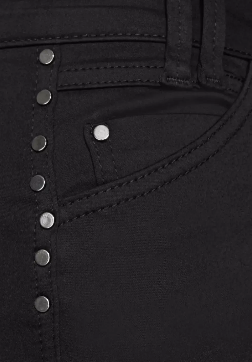 Slim Fit Hose Mit Nieten