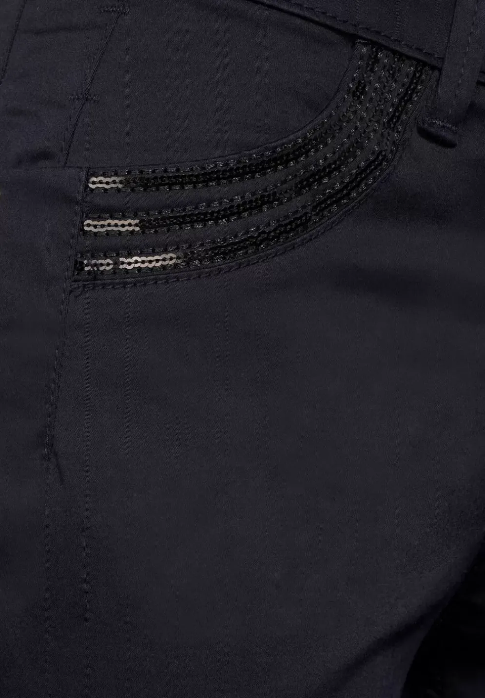 Slim Fit Hose Mit Pailetten