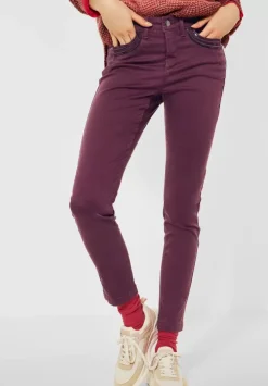 Slim Fit Hose Mit Pailetten