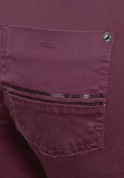 Slim Fit Hose Mit Pailetten