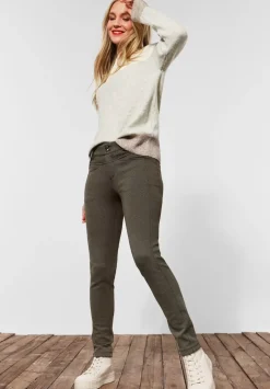 Slim Fit Hose Mit Print