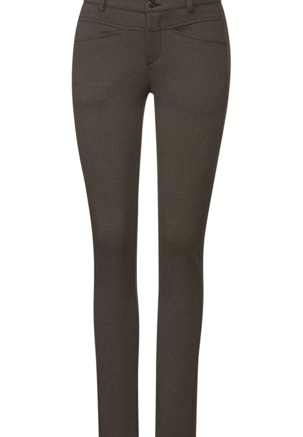 Slim Fit Hose Mit Print