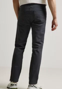 Slim Fit Hose Mit Struktur